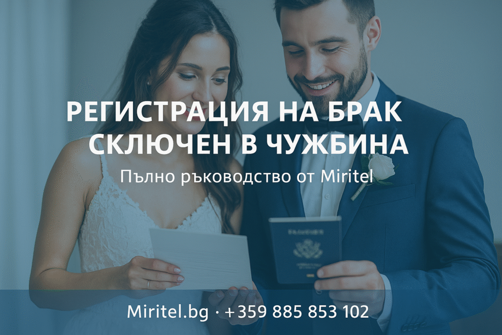 Регистрация на брак сключен в чужбина